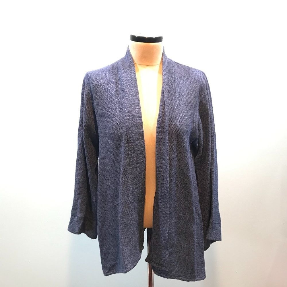 Kavita Azure Blue Swing Kimono Cardigan S